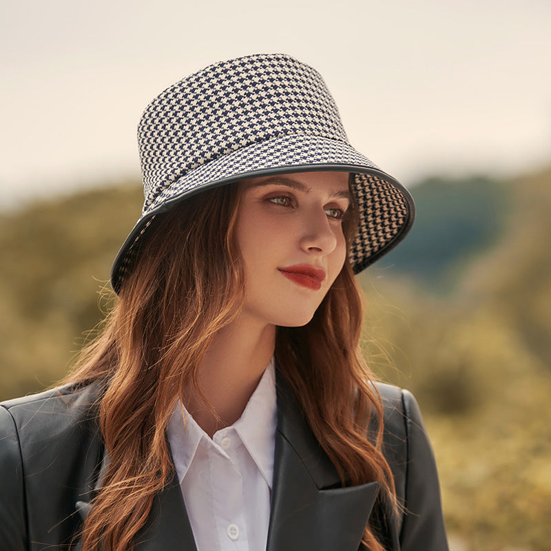Women's lightweight fabric bucket hat in coffee, perfect for summer sun protection and casual fashion.