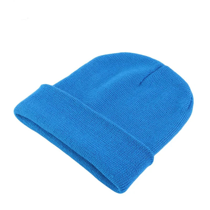 Stretch-fit women's knit beanie, casual & lightweight, great for winter.