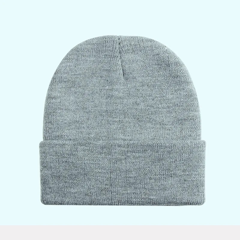Soft stretch-fit women's knit beanie, perfect for casual lightweight wear.