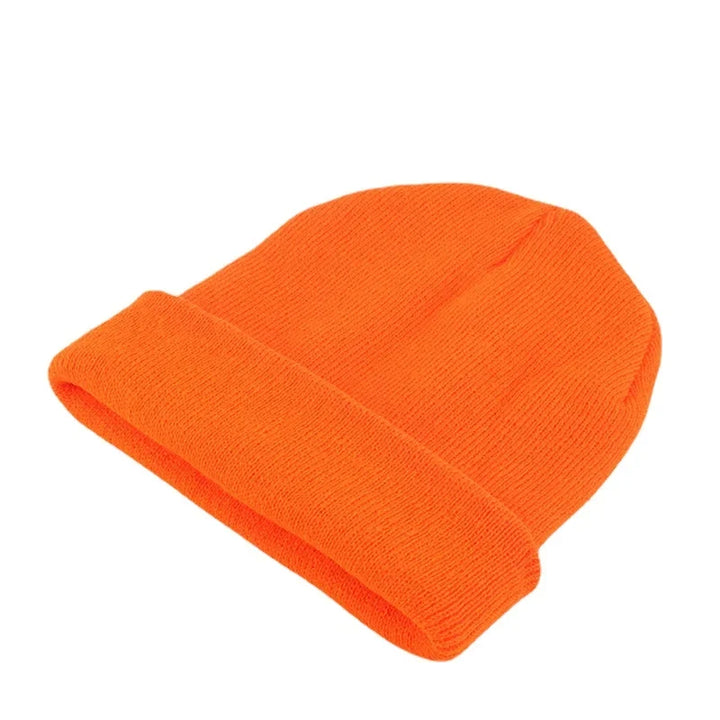 Acrylic knit women's beanie, soft, lightweight, and perfect casual hat.