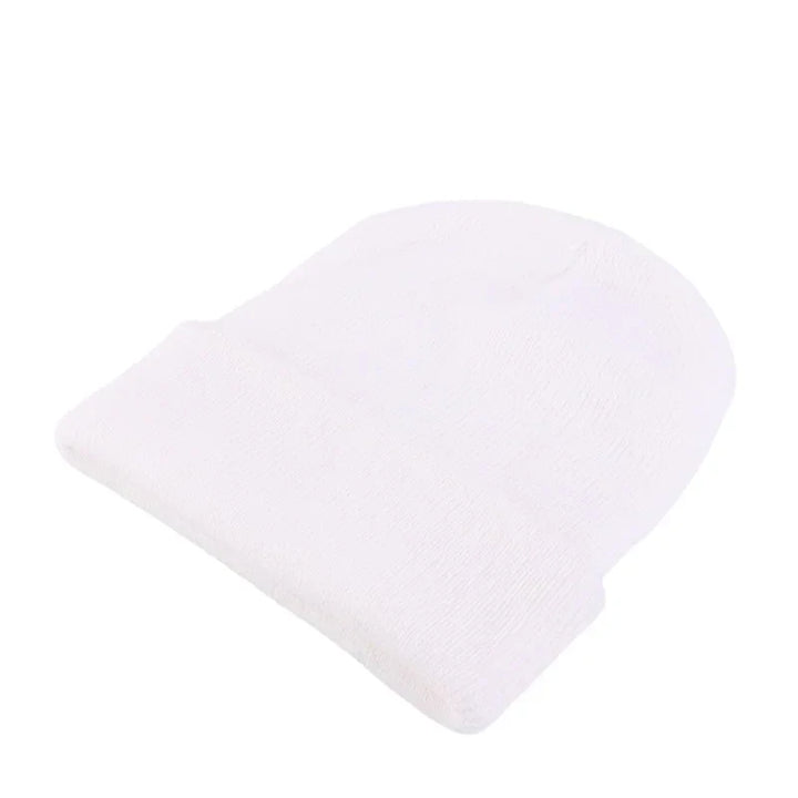 Versatile women's casual knit beanie, ideal for fall & winter fashion.
