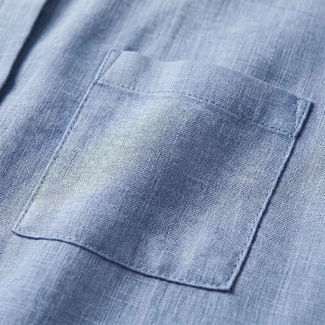 Women's collared button-up shirt. Lightweight & long-sleeve, great for workwear or casual everyday style.