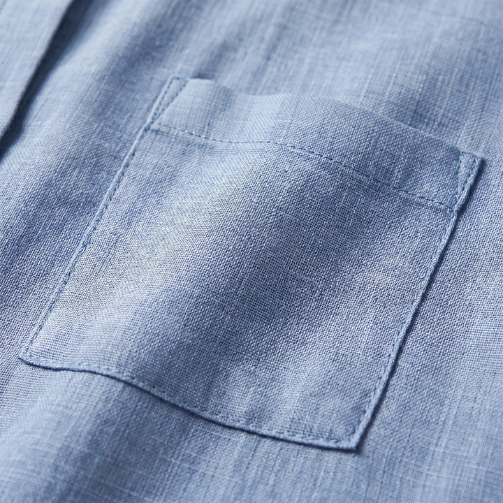 Women's collared button-up shirt. Lightweight & long-sleeve, great for workwear or casual everyday style.