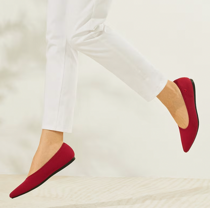 Women's lightweight Mila ballet flats for spring & summer comfort. Breathable, flexible walking shoes.