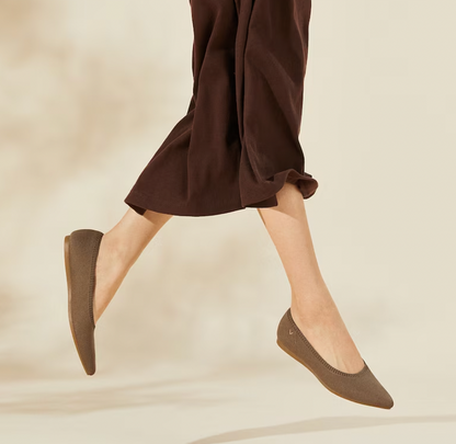 Mila women's spring ballet flats, showing lightweight design & flexible sole for comfortable everyday wear.