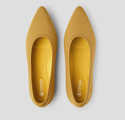 Everyday wear Mila women's ballet flats. Lightweight, comfortable, flexible slip-on shoes for spring/summer.