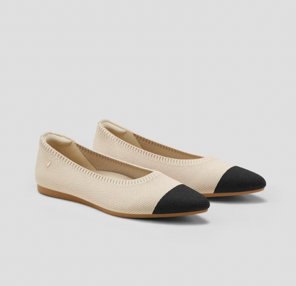 Versatile Mila women's ballet flats. Lightweight, comfortable, flexible for spring & summer casual wear.