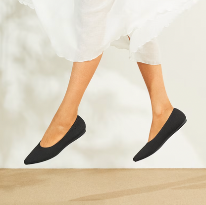 Mila women's breathable ballet flats. Lightweight, soft sole, flexible for spring & summer walking comfort.