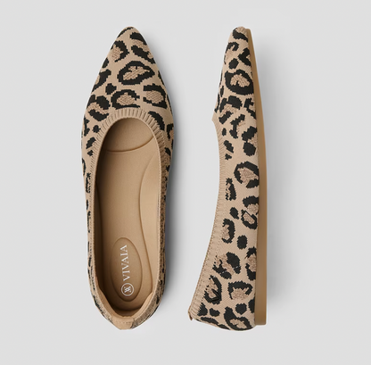 Mila women's lightweight ballet flats. Comfortable spring & summer slip-on shoes for everyday wear.