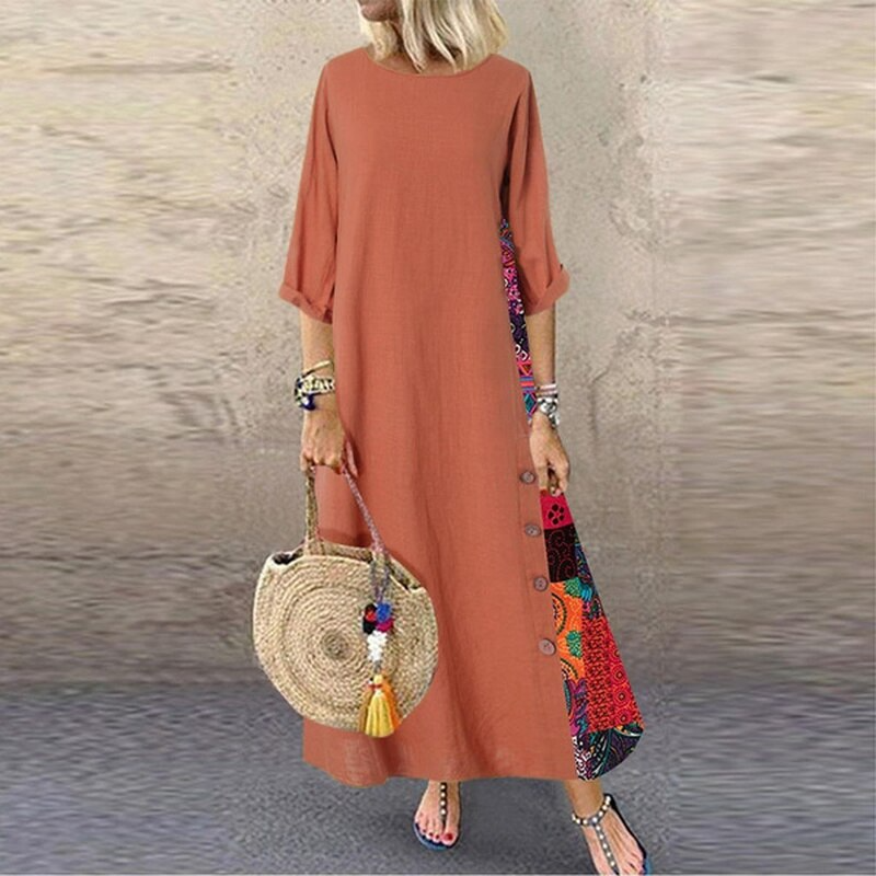 Elegant women's Nadine summer dress, lightweight and flowy for a timeless look