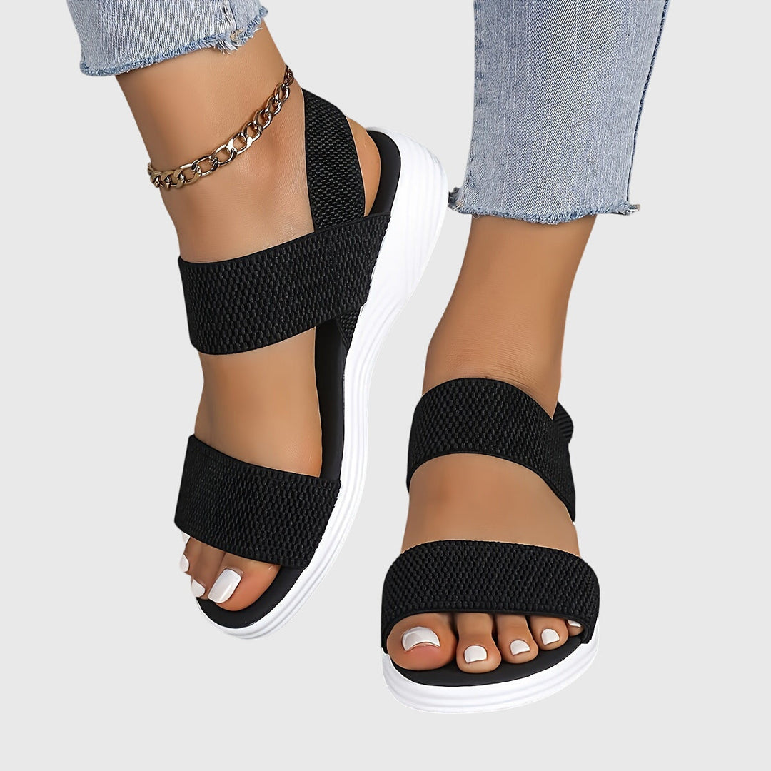 Women's lightweight orthopedic sandals with adjustable arch support, perfect for daily comfort.