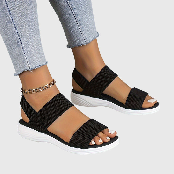 Ergonomic women's lightweight casual sandals for daily wear, featuring adjustable arch support.