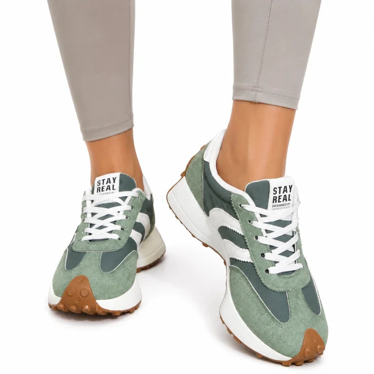 Ergonomic design of women's orthopedic shoes for active lifestyles.