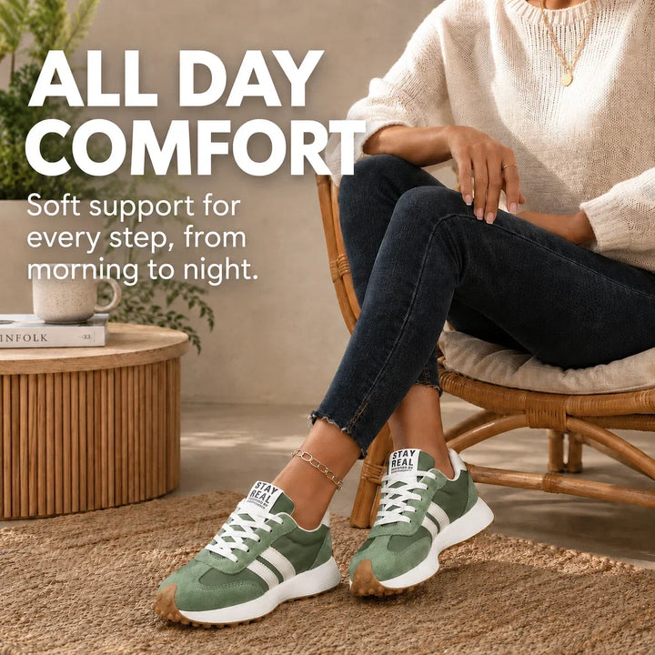 Comfortable women's orthopedic sneakers, perfect for active everyday wear.