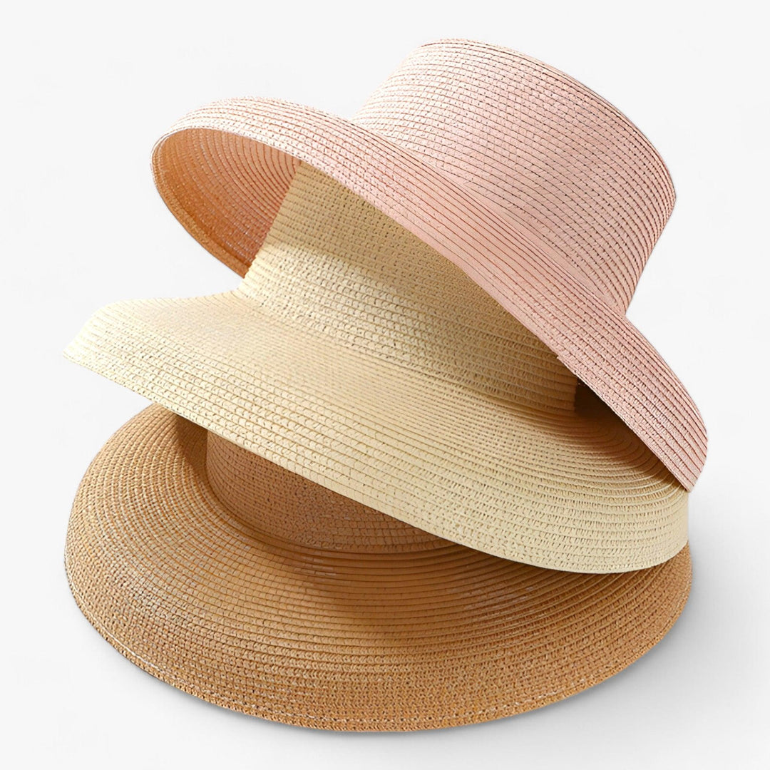 Fashionable women's Panama straw hat, perfect for summer vacation and beach outfits