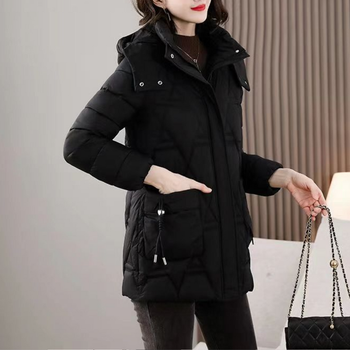Comfortable Romy quilted jacket for women. Lightweight, stylish outerwear for all-season versatility.