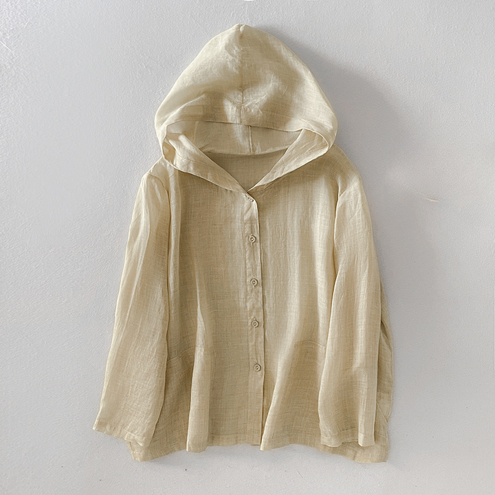 Soft, relaxed fit women's lightweight hoodie; a versatile casual top for spring and summer comfort.