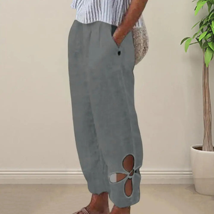 Versatile straight leg women's trousers. Lightweight & relaxed fit, perfect for summer casual fashion.