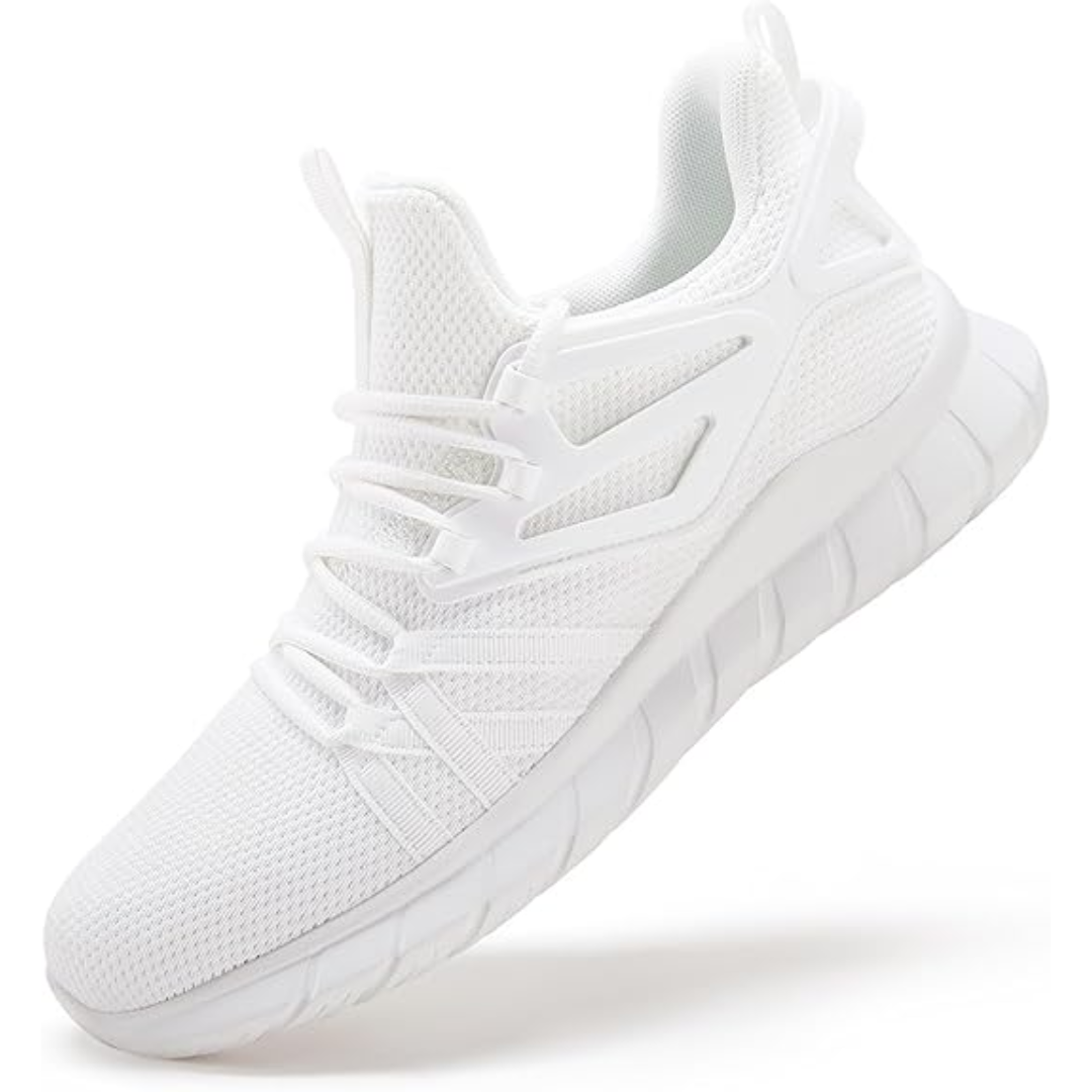 Breathable women's slip-on sneakers, lightweight fabric for comfortable walking and casual wear.