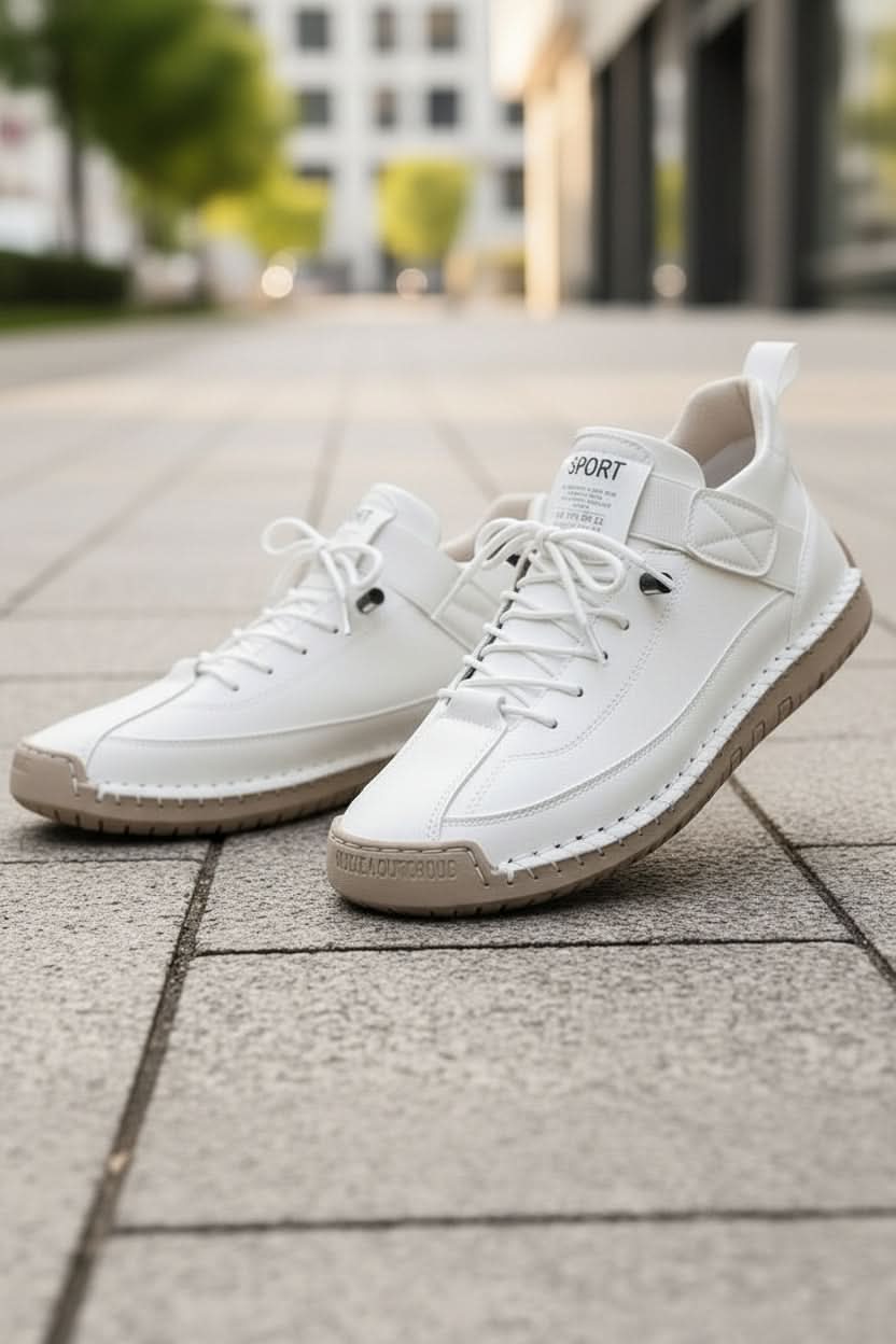 Minimalist women's lightweight slip-on trainers, providing comfort and style for everyday.