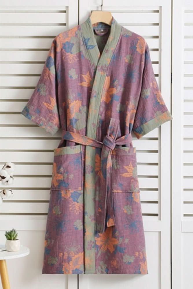 Stylish lightweight women's robe, excellent for summer relaxation & comfort.