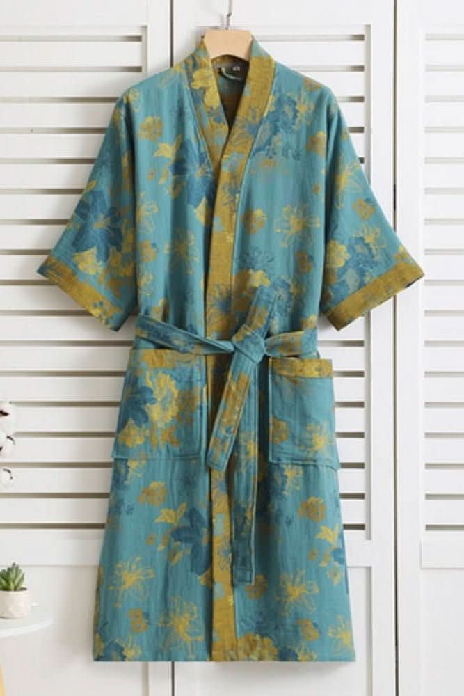 Luxurious women's spa robe; highly breathable and comfortable loungewear.