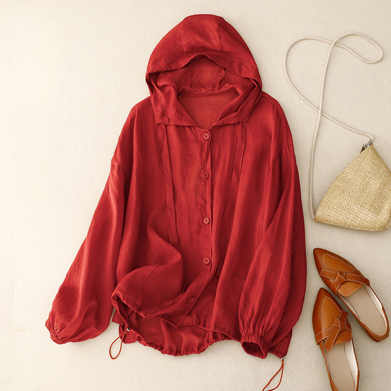 Breezy women's lightweight hoodie, perfect vacation wear or beach cover-up for sunny days.