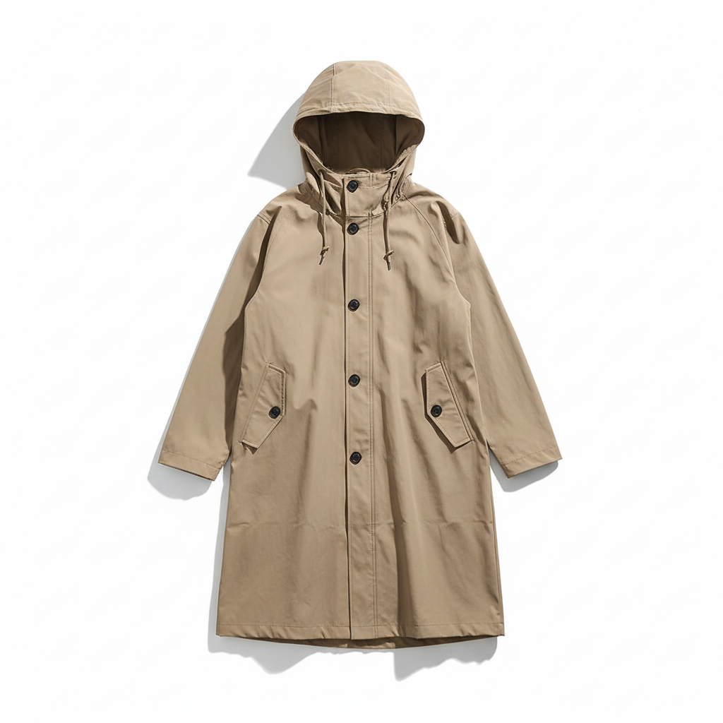 Close-up of the breathable lining inside the women's water-repellent Ruth rain jacket, fall fashion
