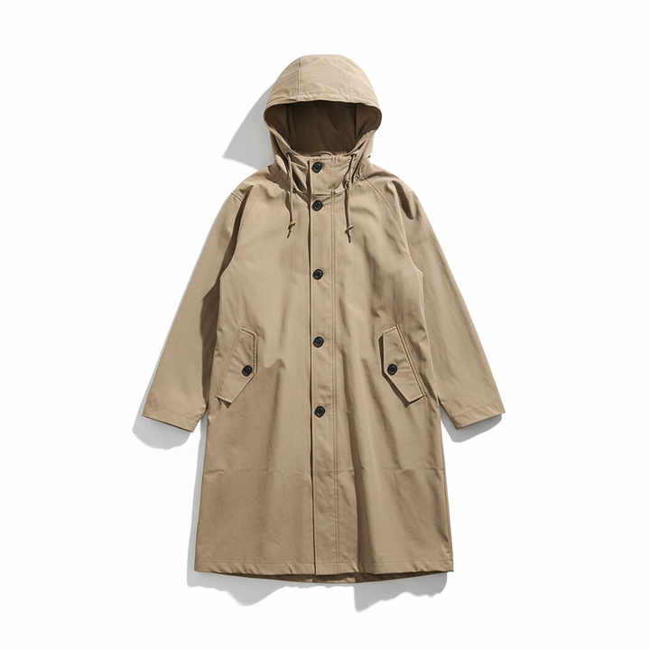 Close-up of the breathable lining inside the women's water-repellent Ruth rain jacket, fall fashion