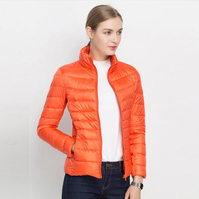 Comfortable all-season women's lightweight waterproof jacket, easy to pack & wear.