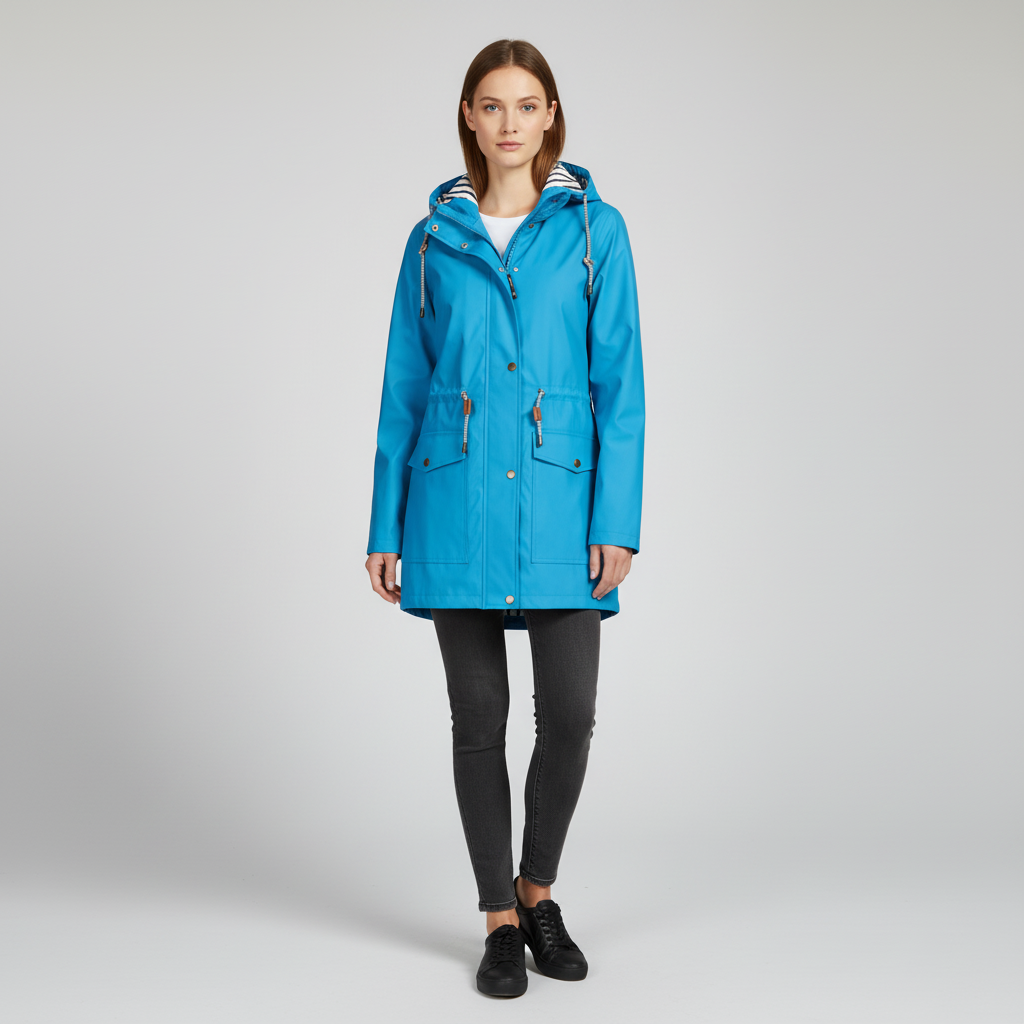 Women's autumn casual jacket with zip closure, excellent for layering and comfort.