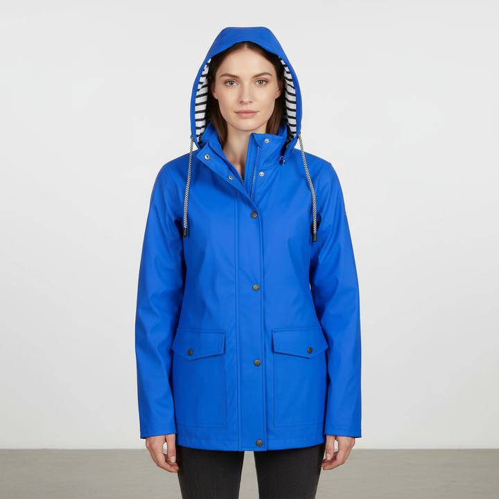 Lightweight Theresa jacket for women, designed to be windproof and water-resistant.