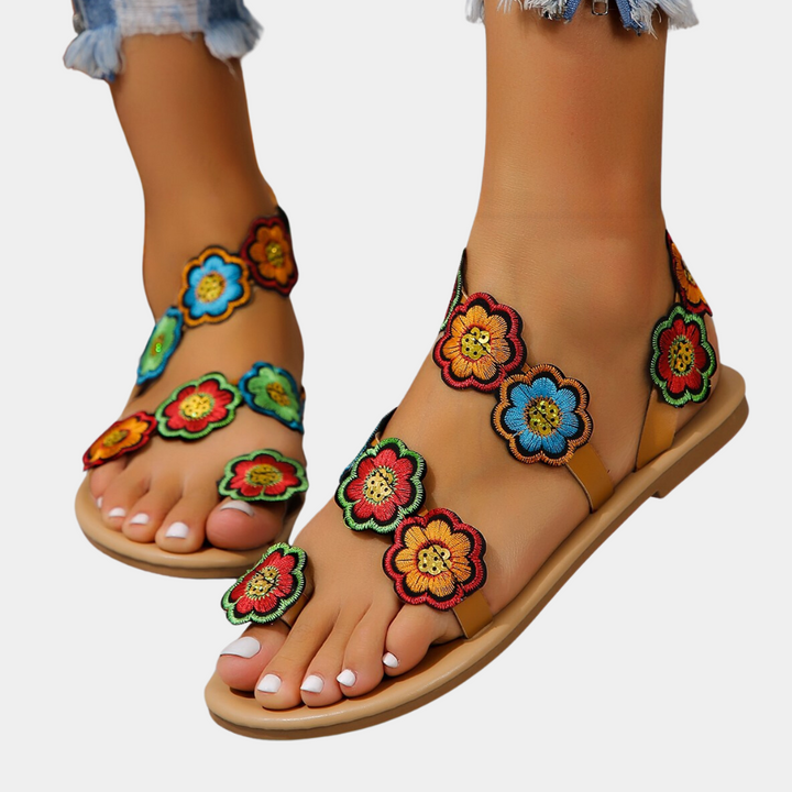 Elegant Lina women's summer sandals, lightweight and versatile for casual outings, beach, and comfort.