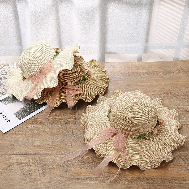 Lightweight, breathable Liora women's summer hat with a lovely floral print, perfect for summer outings