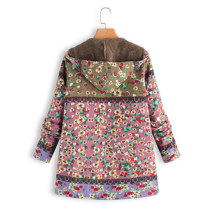 Softest long hooded teddy fleece coat for women, providing luxurious warmth and style.