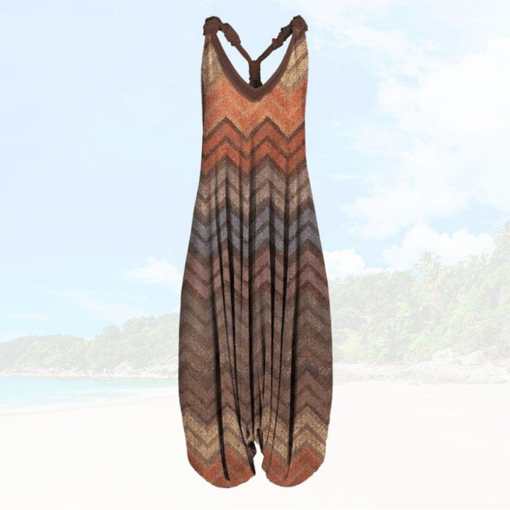 Comfortable wide leg women's summer jumpsuit, perfect for casual holidays.