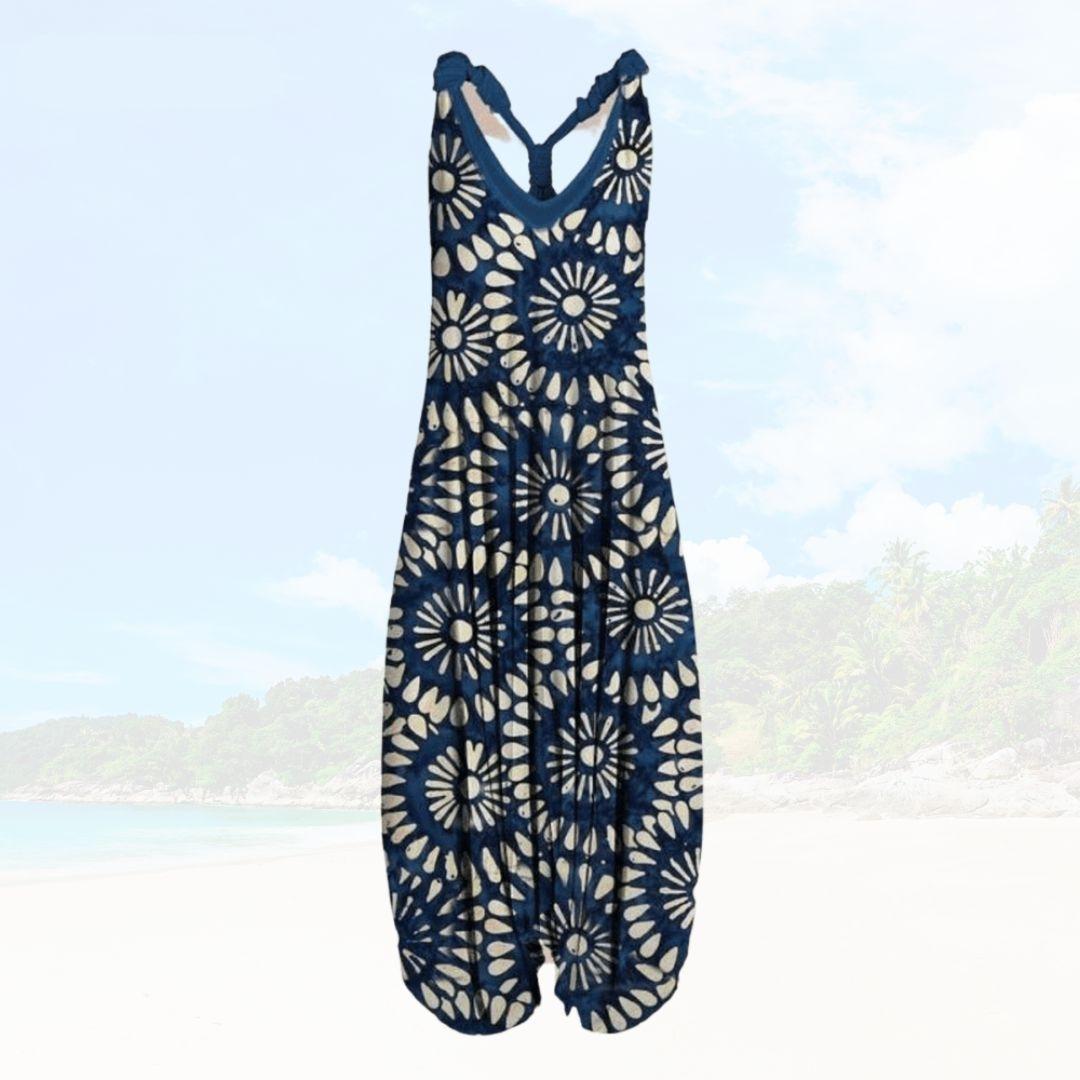Effortless wide leg women's jumpsuit, a versatile loose fit summer outfit.