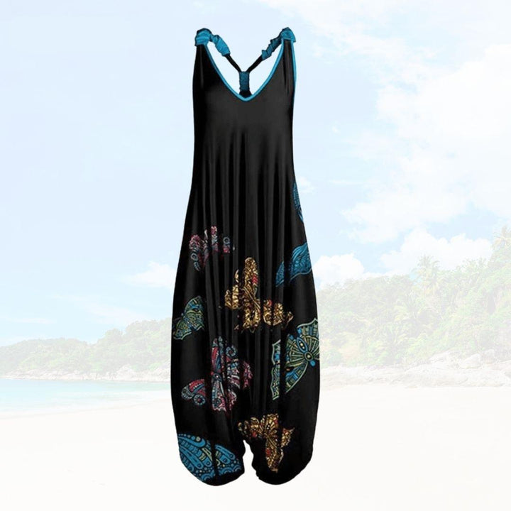 Relaxed fit women's summer playsuit, incredibly comfortable for warm weather.