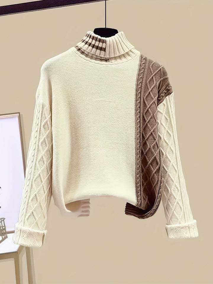Versatile women's Lorelei knitted sweater and skirt set. Chic two-piece outfit perfect for office or casual elegant wear.