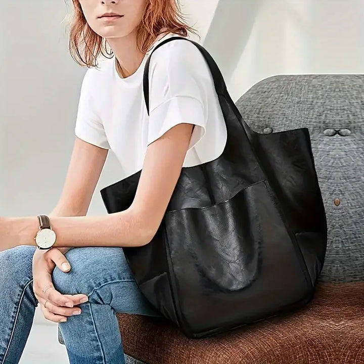 Chestnut Lorent Grand women's carryall, a spacious & elegant shoulder bag for daily use.