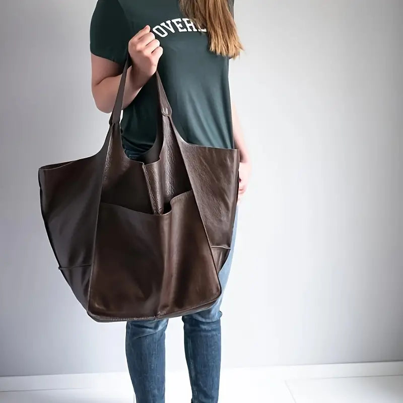 Mustard large capacity Lorent Grand tote, a stylish women's handbag accessory for all occasions.