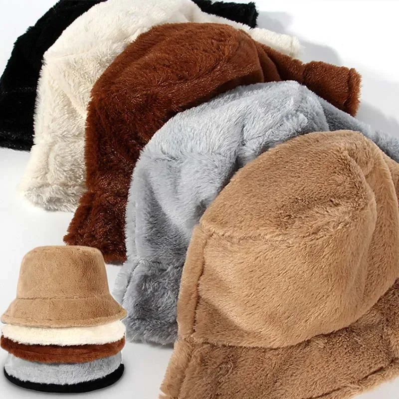 Trendy Lorna faux fur bucket hat, women's ultimate cozy and stylish winter wear.