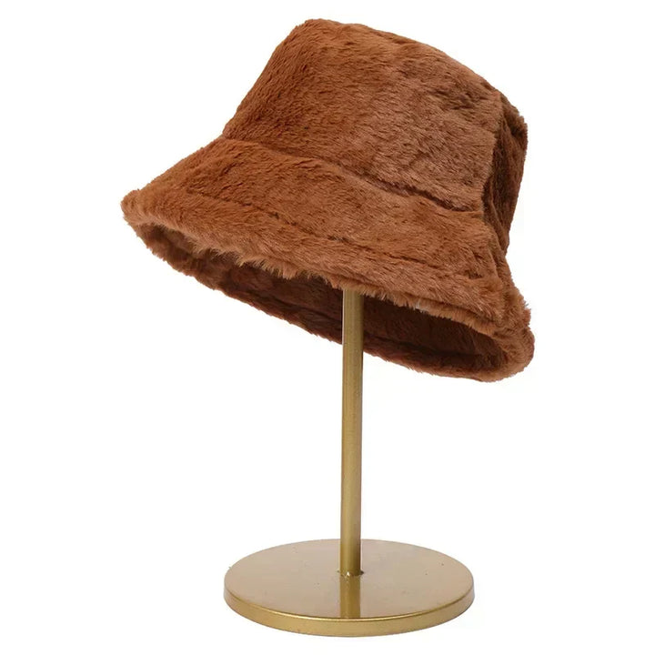 Lorna women's faux fur bucket hat, soft touch & ultimate warmth for winter.