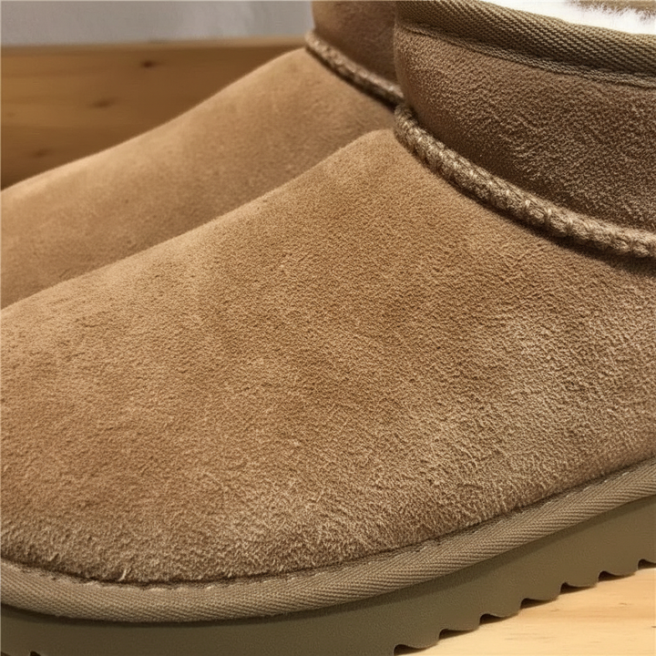 Warm women's ankle boots: low-cut Regina design in sheepskin with soft wool lining.