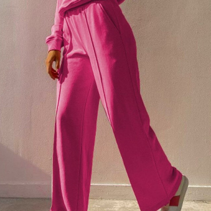 Women's luxurious 2-piece tracksuit set. Super soft & comfortable, perfect stylish athleisure or lounge wear.