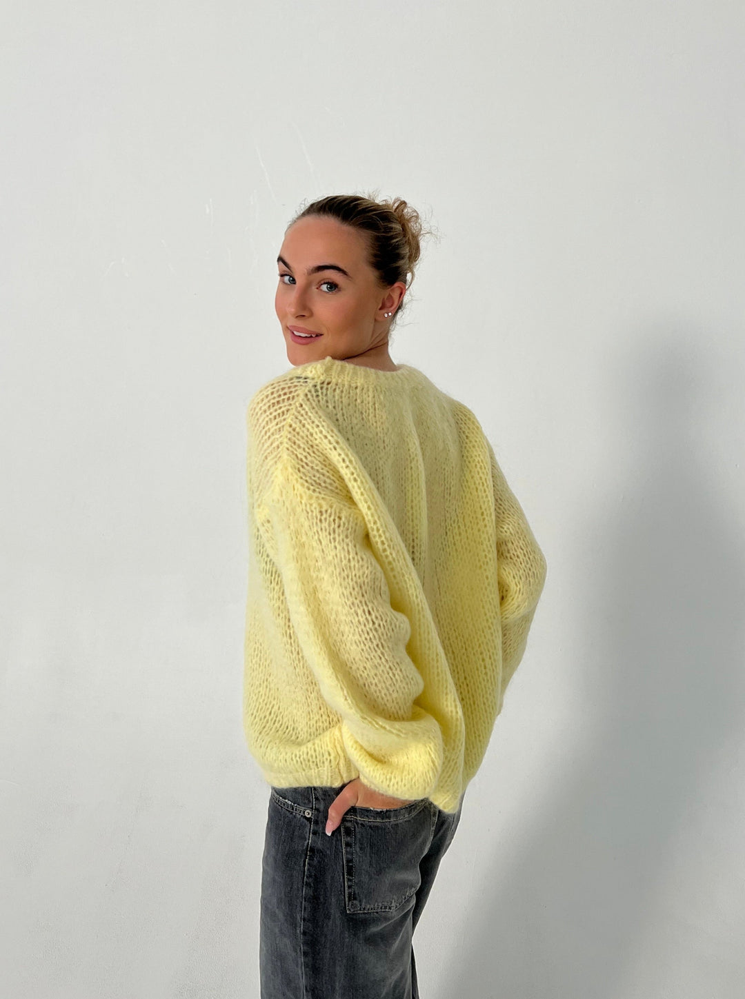 Lunovia women's luxe comfort sweater, long sleeve, relaxed fit, chic autumn wear.