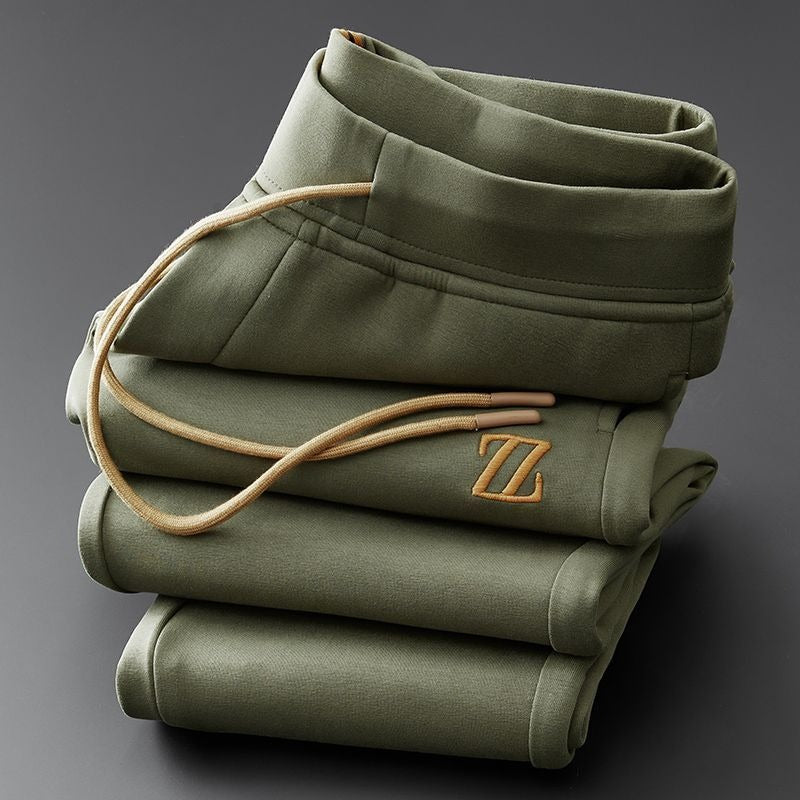 Women's Luxe Cotton Blend Trousers, soft and comfortable for everyday chic style.