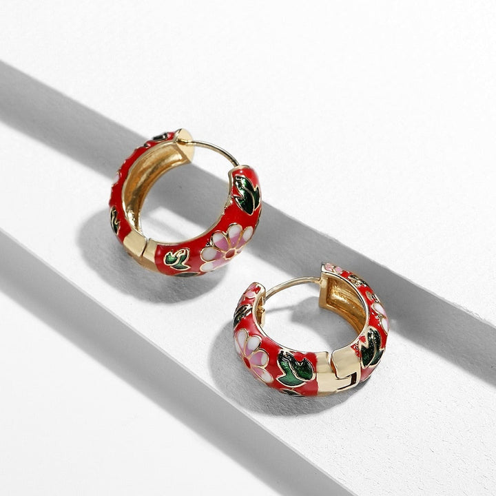 Luxury Roselle floral drop earrings in silver, ideal women's accessories and jewelry
