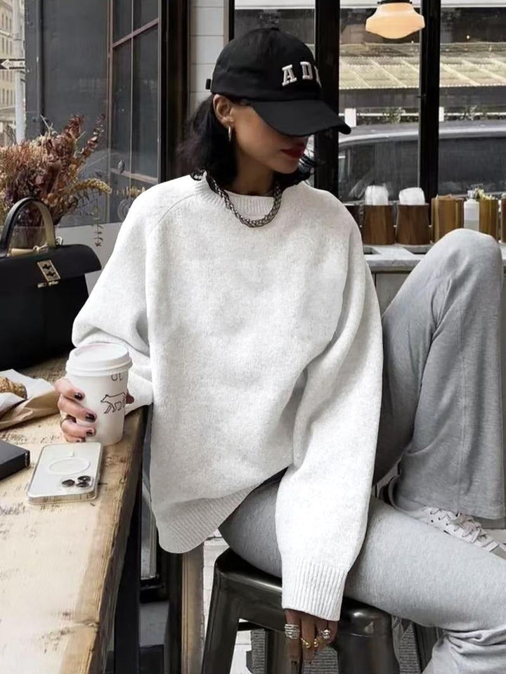 Soft knit women's lounge set, a luxurious and comfortable two-piece loungewear made from viscose blend.