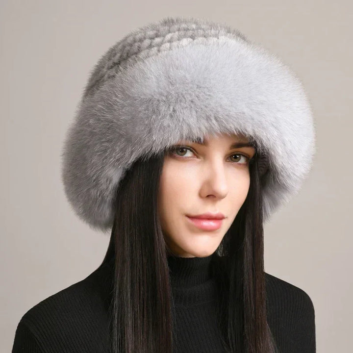 Luxurious brown mink fur hat for women, designed for ultimate winter warmth and a sophisticated, elegant style.